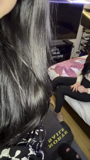 Foot fetish with Miss Jessica Grillet