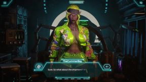 TERRA gets stuffed by big cock in cyberpunk sex game