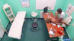 Sweet Blonde Russian Swallows The Doctors Cum