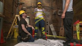 Obnoxious contruction worker gets what he deserved