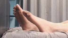 Cute feet and cock, full video, foot fetish video #4