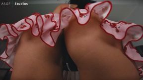 Chicana up skirt cherry tease pt 2 - MP4