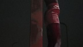 SubnCuff_OutdoorSelfBackCuffedtoLightPole0107