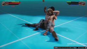 Johnny Walker Black ALPHA VS Pearl Girl (Naked Fighter 3D)