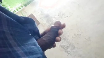 Indian twink solo pissing in bathroom shower