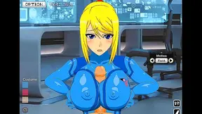 Horny Zero Suit Samus Enjoys Intense TittyFuck Action In Cartoon Sex Scene