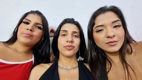 NEW INTENSE KISSING BATTLE BETWEEN PRINCESSES CLIP 1 BY ANNY HOUSE, ANA AYUMMI AND YOHANNA CAM FULL HD