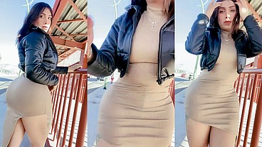 MIRA COMO ENSEÑO MI CULO BAILANDO CON MI SENSUAL CUERPO