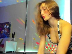 Amateur striptease and Solo masturbation