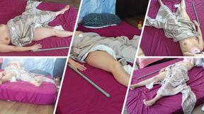 Hot foreplay with a couple, oil massage on the body. Licking in his wife&#039;s until orgasm.