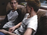 Straight Flower Delivery Man Decides To Try With Boy