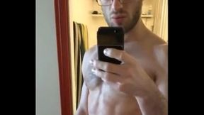 Hot stud jerks off and shows off huge cock...for more visit Gaycock4u.com