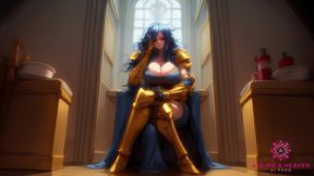 naughty blue knightess s seduction - [ai porn]