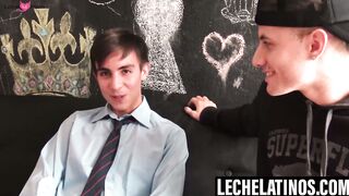 LecheLatinos.com - Latin Dave and Ayun's mutual cock swallowing
