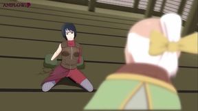 Onoki Trains Kurotsuchi In The Traditional Hidden Stone Village Arts