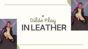 leather dildo play