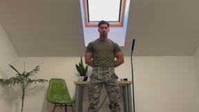 Soldier turned rebel punished for high treason, whipped naked and made to cum in front of the whole nation