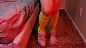 Giantess Finished Running - Tiny Slave Licks Off Her Sweat