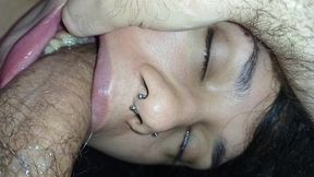 MISTACTION, fucking the slut&#039;s greedy mouth with a hard cock