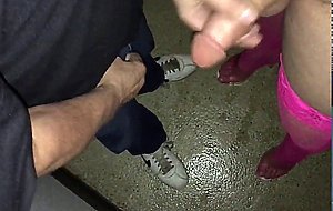 Older Admirer in Adult Bookstore fun! Gloryhole ABS booth