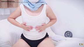 Curvy hijabi student POV blowjob surprise