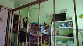 2 abdl caregivers watch you messing diaper in crib caroline pierce