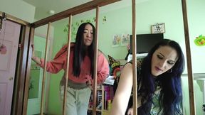2 abdl caregivers watch you messing diaper in crib caroline pierce