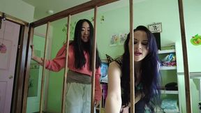 2 abdl caregivers watch you messing diaper in crib caroline pierce