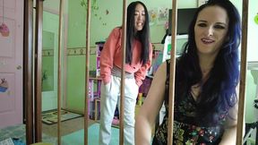 2 abdl caregivers watch you messing diaper in crib caroline pierce
