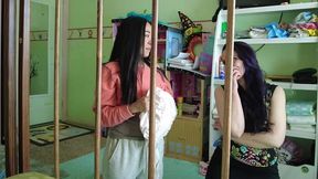 2 abdl caregivers watch you messing diaper in crib caroline pierce