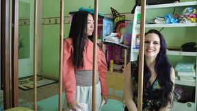 2 abdl caregivers watch you messing diaper in crib caroline pierce