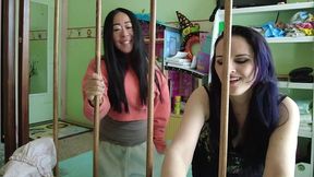 2 abdl caregivers watch you messing diaper in crib caroline pierce