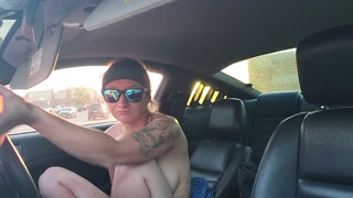 Playing at hyvee while waiting in the car