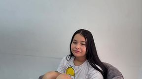 Shy Latina stepsister seduced and fucked hard