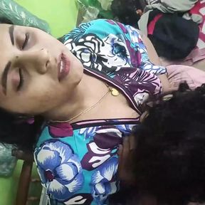 Vaishnavy sexy nighty ass kissing and ass grab by Sharun Raj, Mallu hot couple ass lick, kiss and ass grab with face on ass