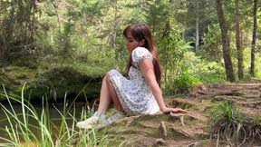 Caught and Fucked Hard for a Huge BBC Forest Creampie