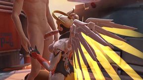 mercy blowjob - overwatch parody