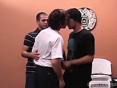 A young missionary's knock at the door of two hot guys