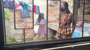 My Brunette Neighbor Watches Me Dancing