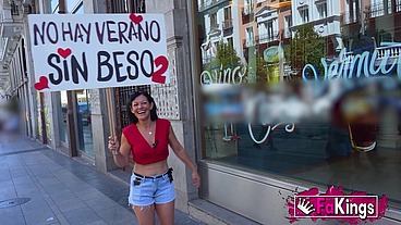 Milf hooker street fishing for young cock. Sandra V, sex teacher on FAKings