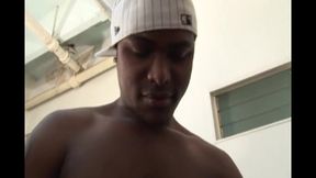 White guy gangbanged by black guys