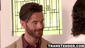 Latina tbabe's jizz shot after riding a forbidden cock