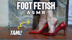 Beautiful feet in stiletto heels making sounds with them (4)