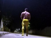 public exhibitionist jerks off multiple times on the street