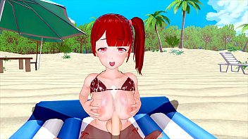 Sunny beach big tits big cock 3D hentai