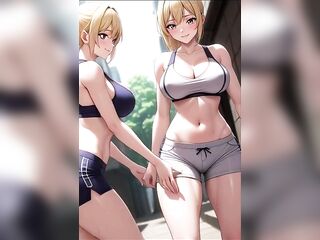 Comics Honey's and Ai Chicks Getting Wedgied