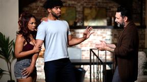 ”Black MILF nanny double penetration fuck by Boyfriend & neighbor”