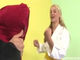 Sara Vandella's Karate Master Cum Feast: A Blonde Bombshell's After-Fuck Adventure