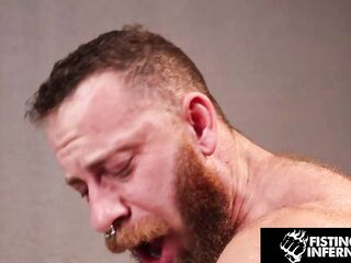 FISTING INFERNO - Bearded Muscle Gods Wreck Ian Sterling – Deep Fisting & Massive Ramrod 3-some