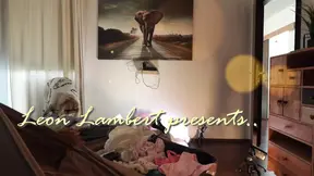Cute blonde cheerleader lifts her skirt for a sneak peek